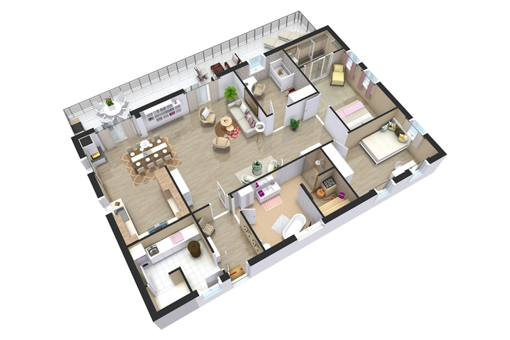 1200-sq-ft-house-plan-indian-design-3d
