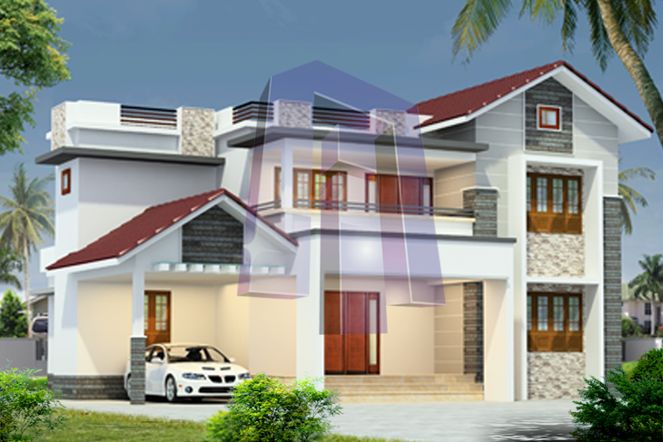 contemporary-house, kerala-style, box-type-house, small-house, duplex-house