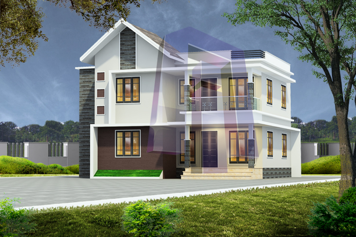 contemporary-house, kerala-style, box-type-house, duplex-house, budget-house