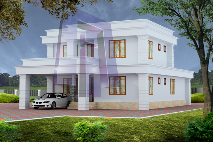 contemporary-house, kerala-style, box-type-house, luxuary-house
