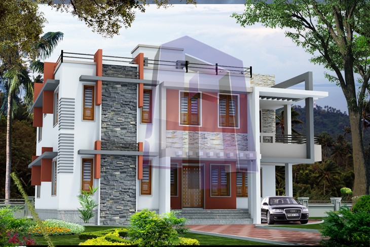 contemporary-house, kerala-style, duplex-house, luxuary-house