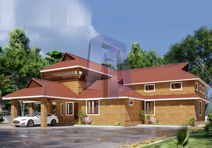 traditional-house, kerala-style, duplex-house, luxuary-house
